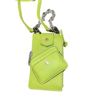 New Green crossbody and wallet bundle